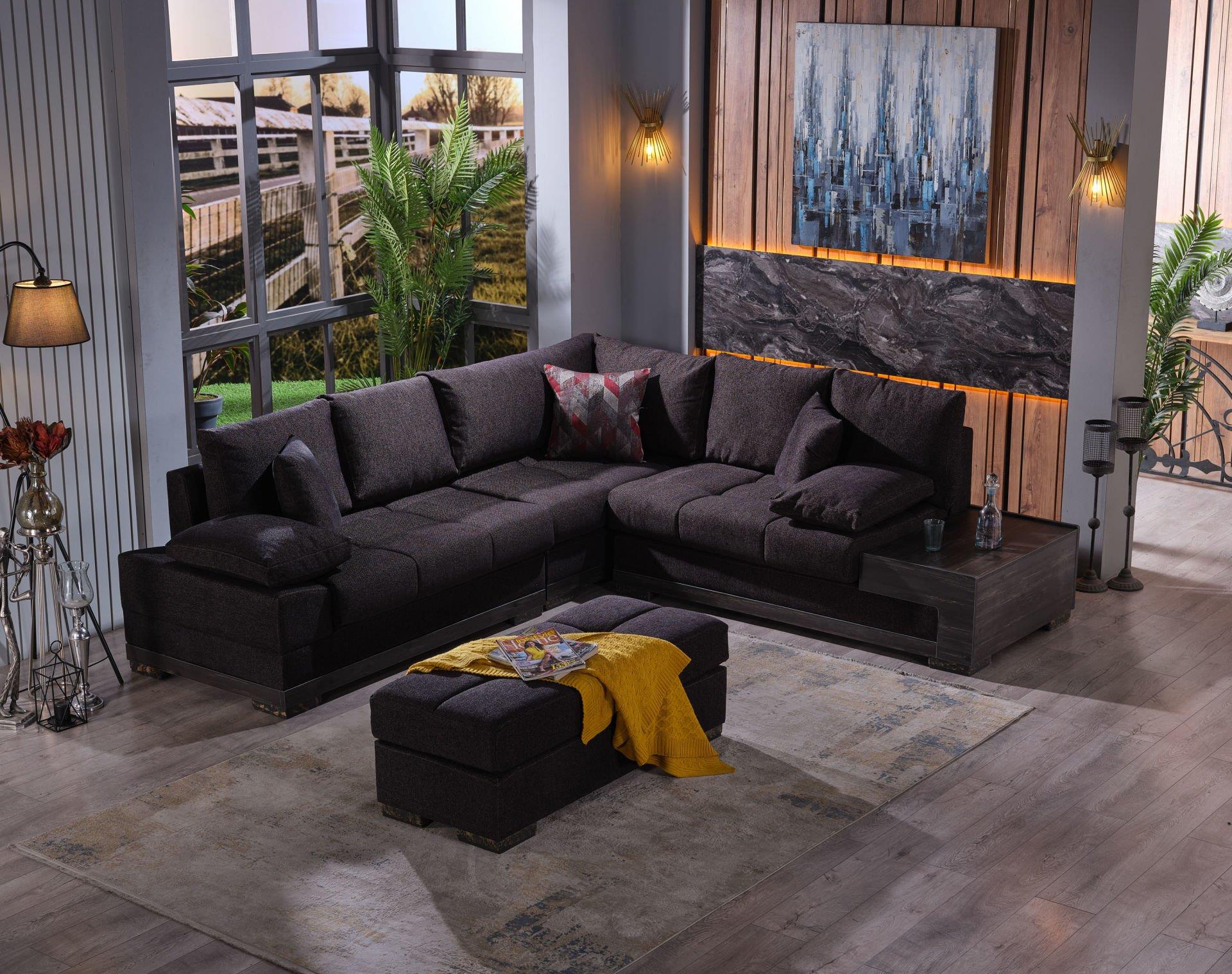 Luıza Köşe Takımı (Siyah)