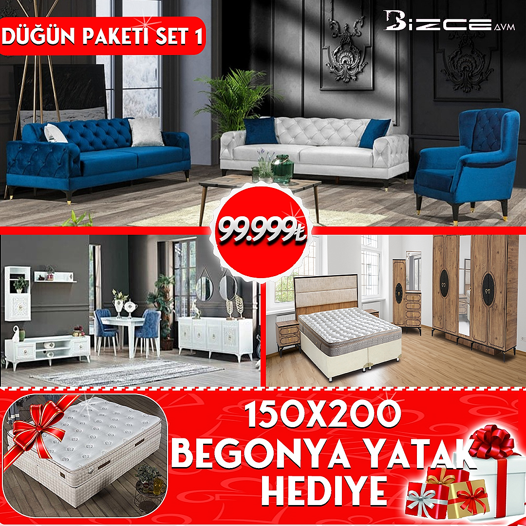 Mobilya Düğün Paketi #1 