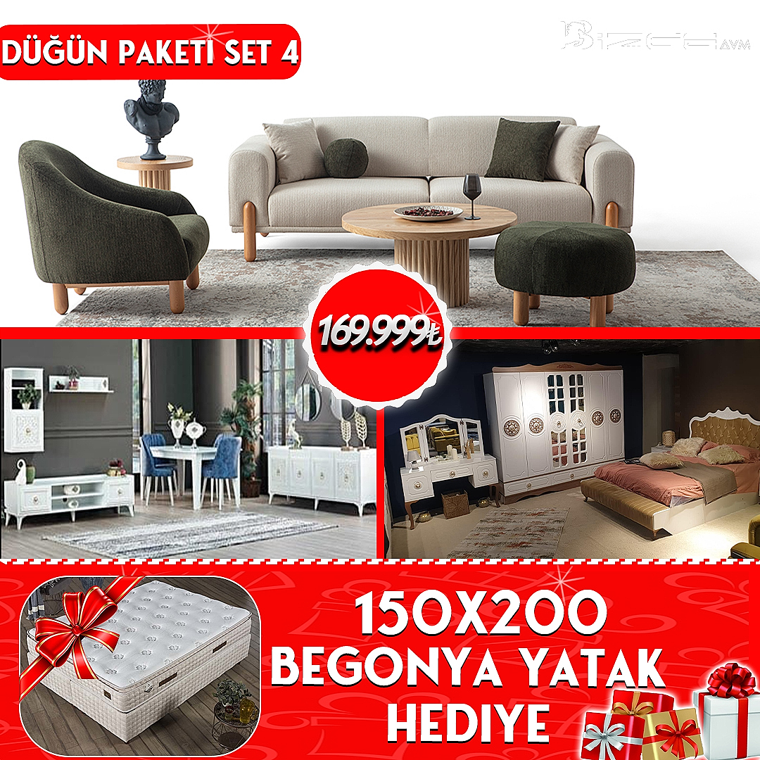 Mobilya Düğün Paketi #4