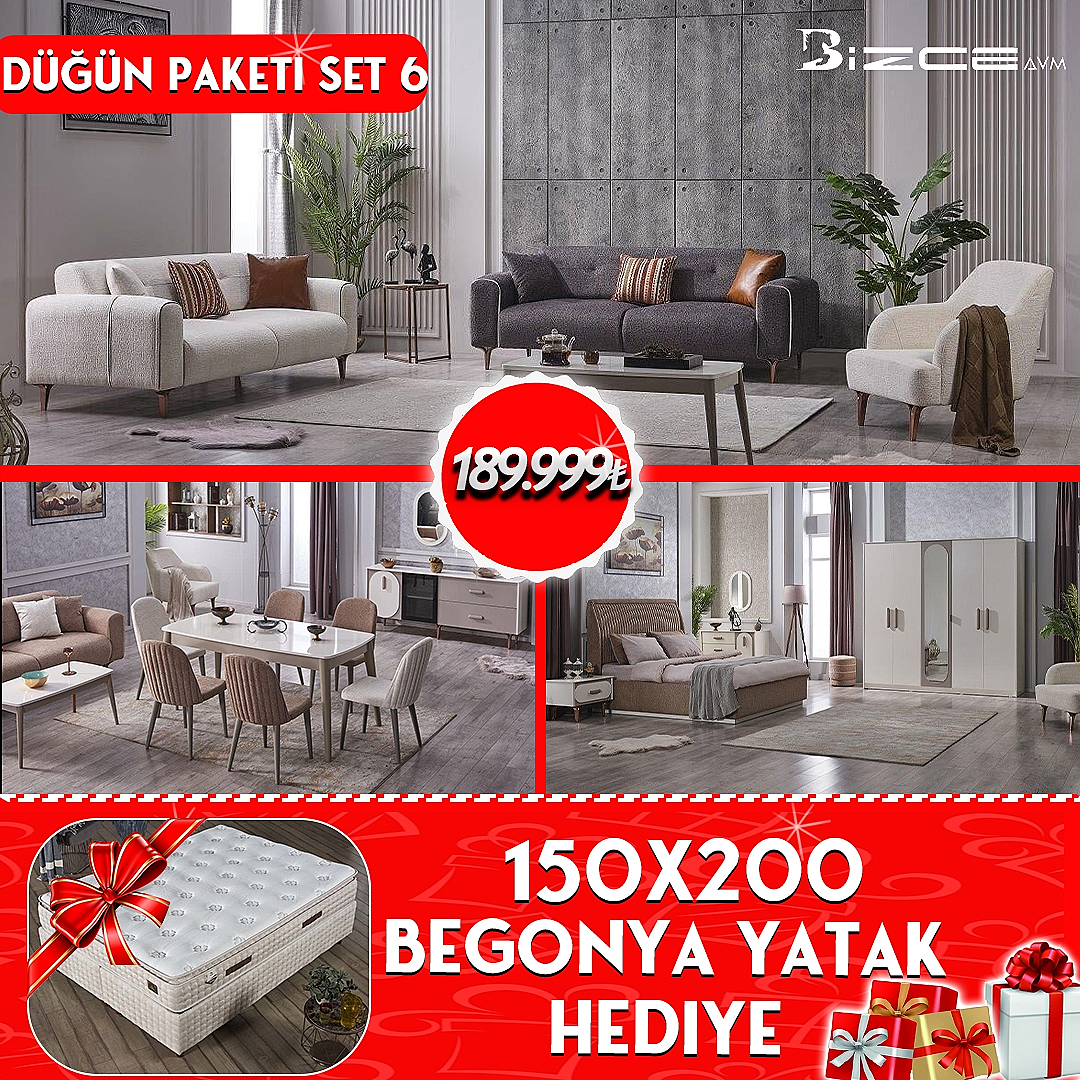 Mobilya Düğün Paketi #6