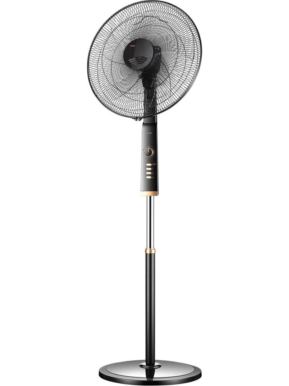 Raks Sf 18 Lindos Siyah Zaman Ayarlı Ayaklı Vantilatör 75W