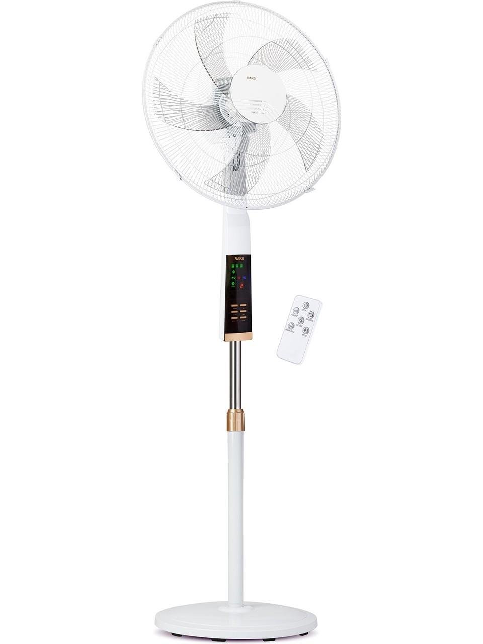 Raks Sf18 Rmx 75w Beyaz Ayaklı Vantilatör – Uzaktan Kumandalı, Sessiz, 3 Kademeli
