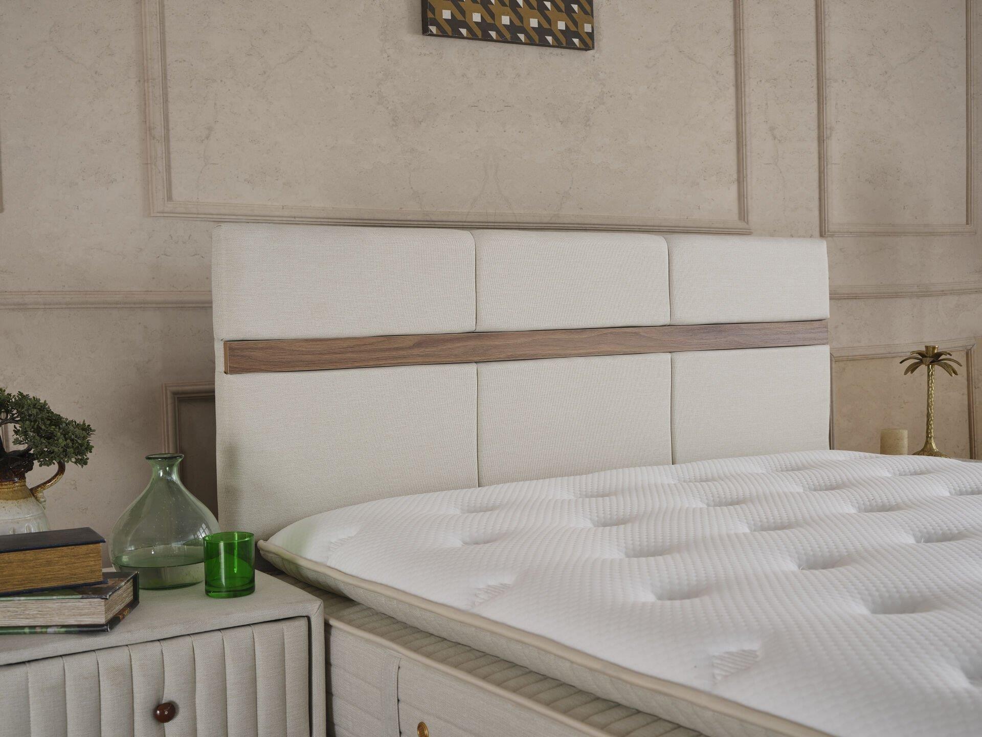 ROMA Up-Down Paket Yaylı Full Set - Biyomekanik Uyumlu Ortopedik Yatak, Fonksiyonel Baza ve Başlık