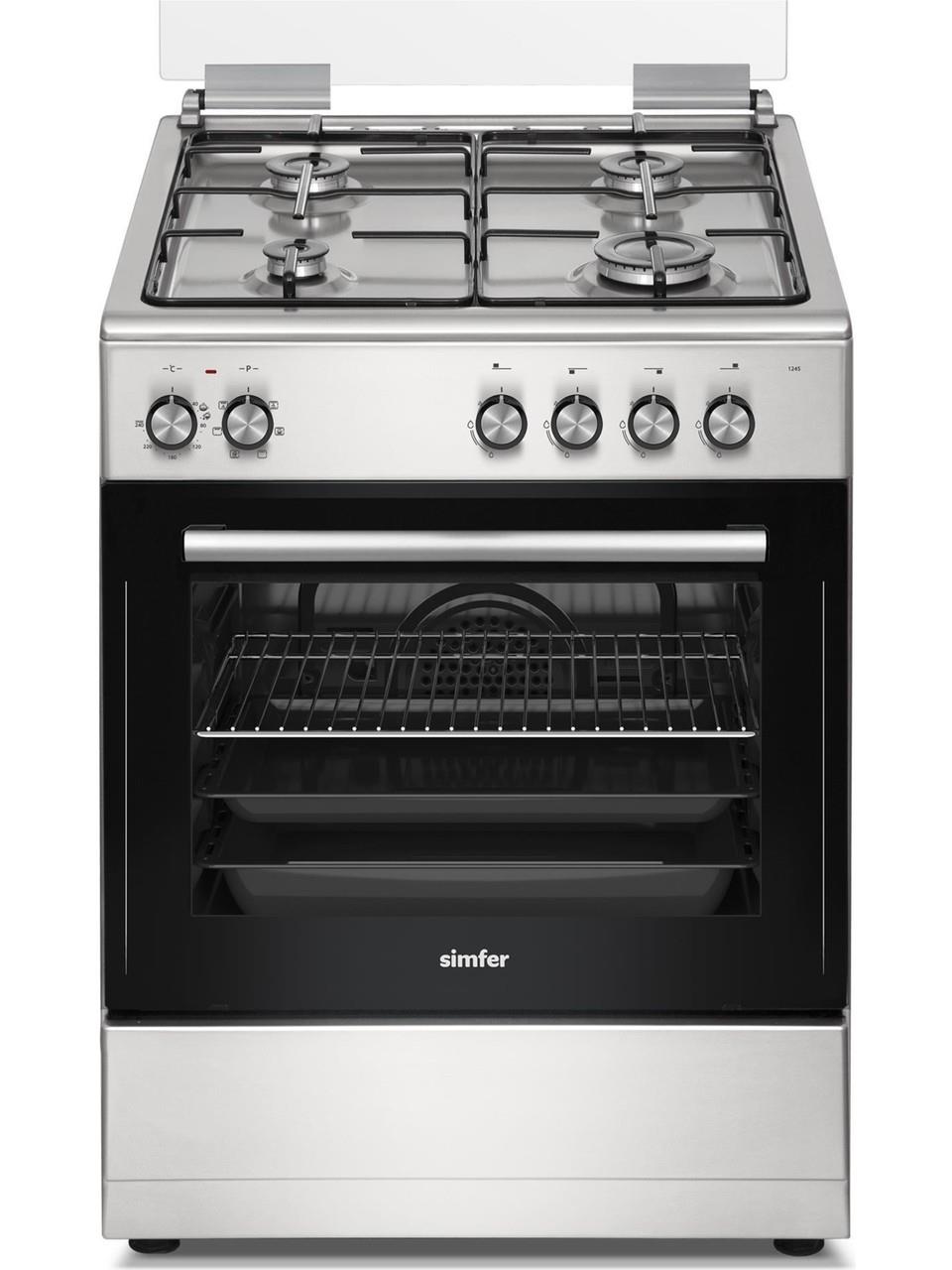 Simfer 1245 62 Lt 4 Gözü Gazlı Grill Fonksiyonlu Tamboy Fırın