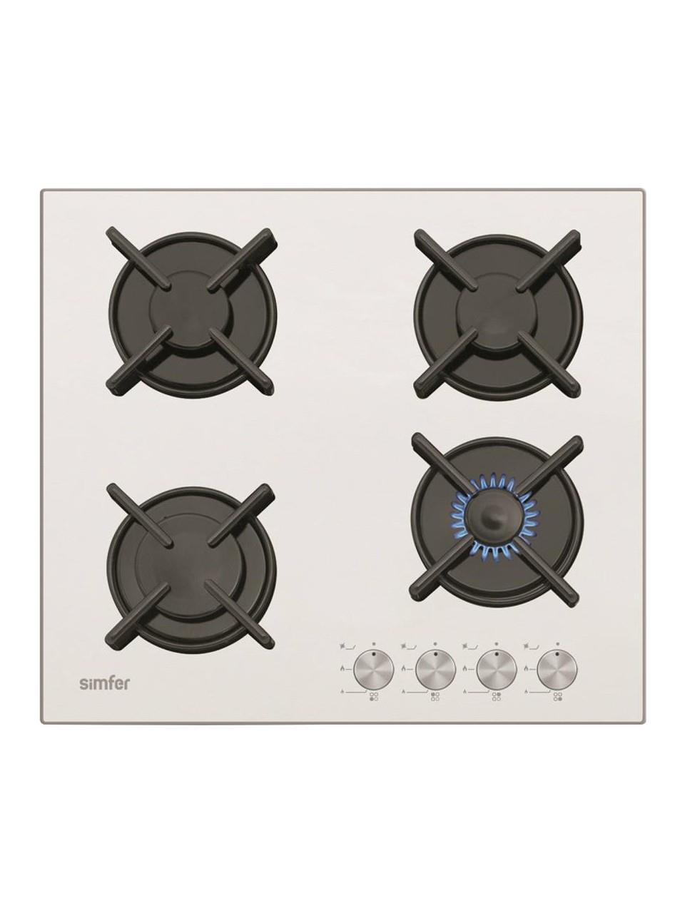 Simfer 3036NG Set Üstü Beyaz Cam Ocak