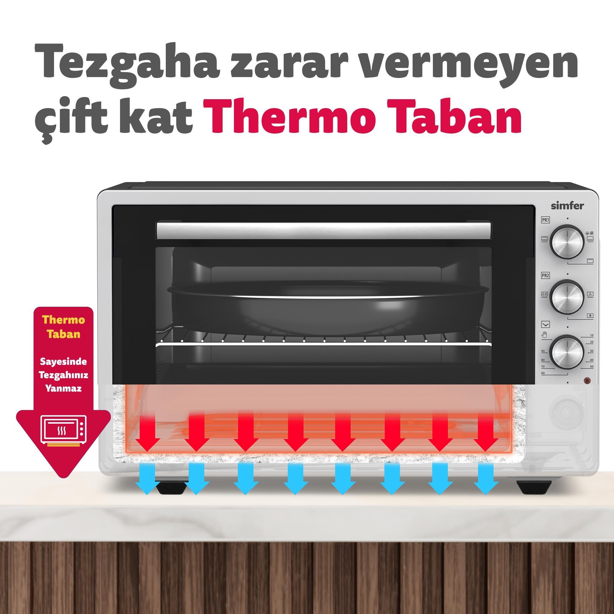 Simfer 7033 Inox 70 lt Turbo Midi Fırın