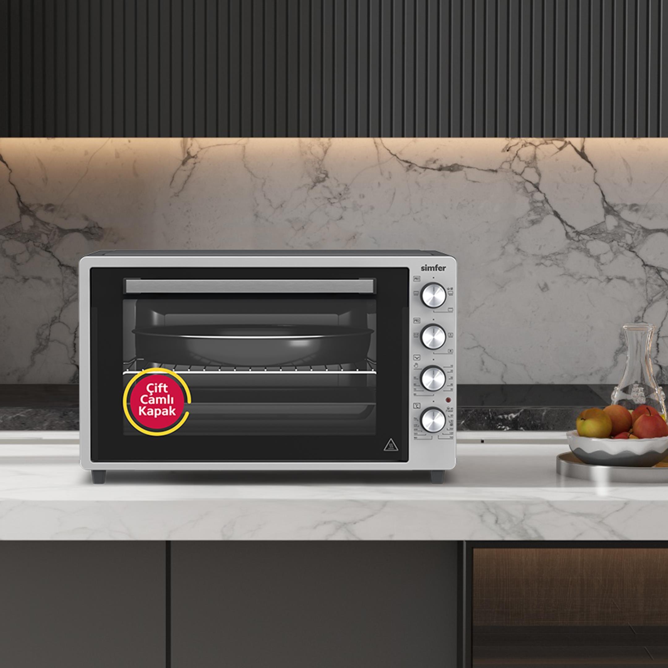 Simfer 7033 Inox 70 lt Turbo Midi Fırın