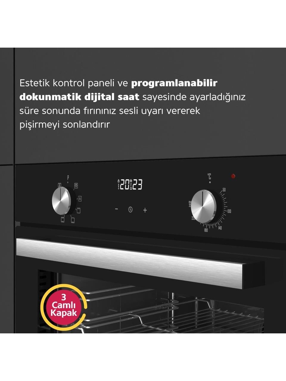 Simfer 8208 Ank. Qs 9 Fonk Siyah Cam Power Turbo Dij Saat