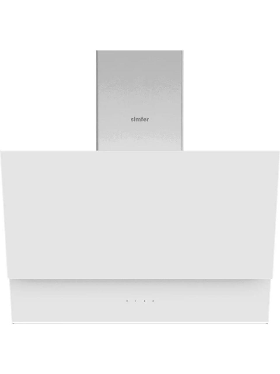 Simfer 8704 60 cm Beyaz Eğik Cam Davlumbaz