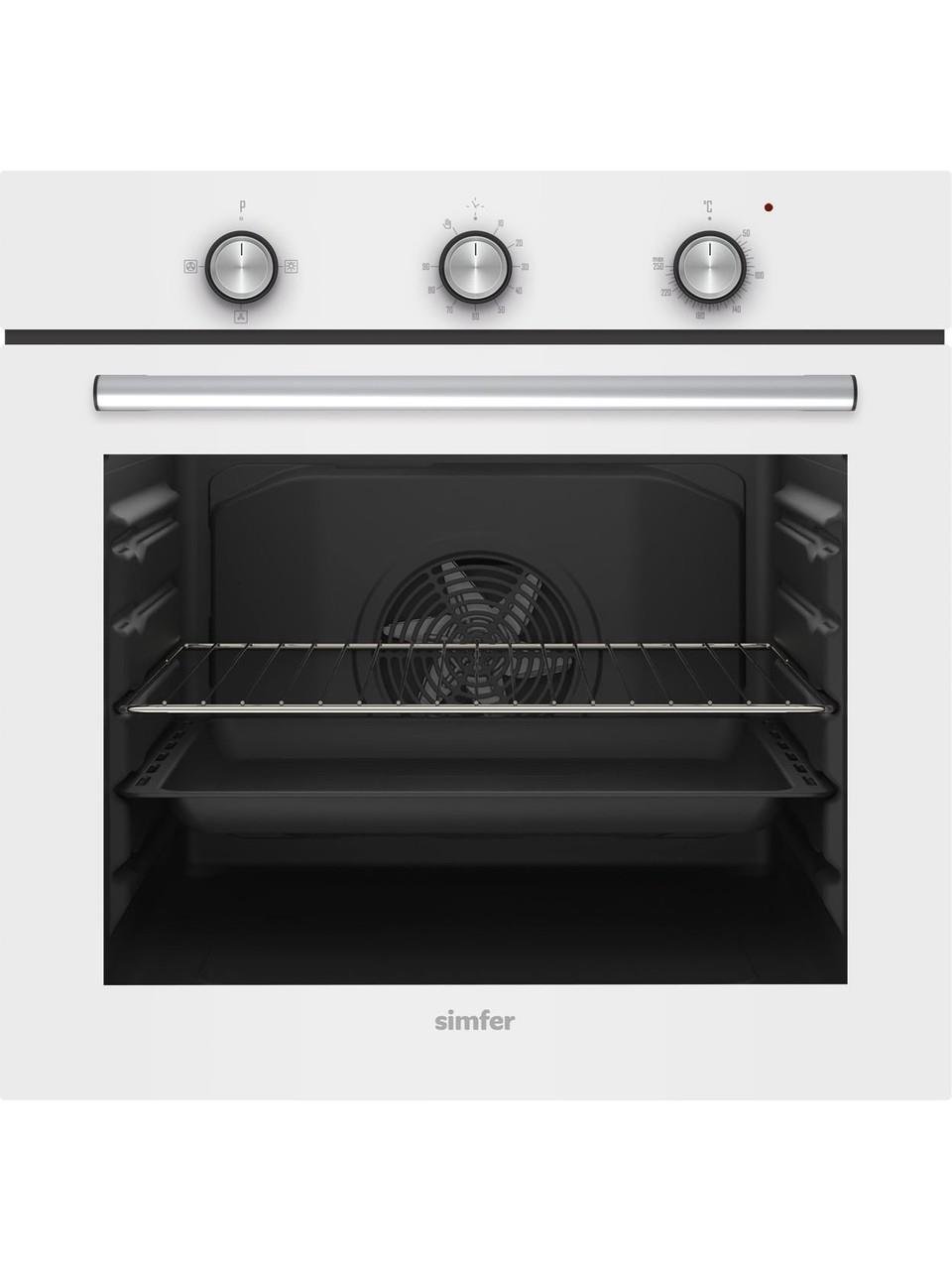 Simfer SB8202 Diamond 4 Programlı Beyaz Cam Power Turbo Ankastre Fırın
