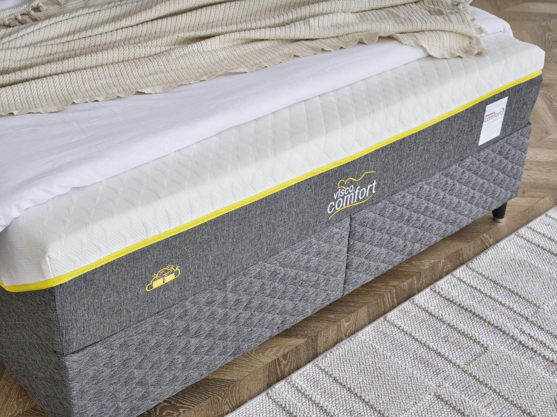 VİSCO COMFORT Full Uyku Seti – Visko Teknoloji Yatak, Sportif Başlık ve Geniş Hacimli Emniyetli Baza
