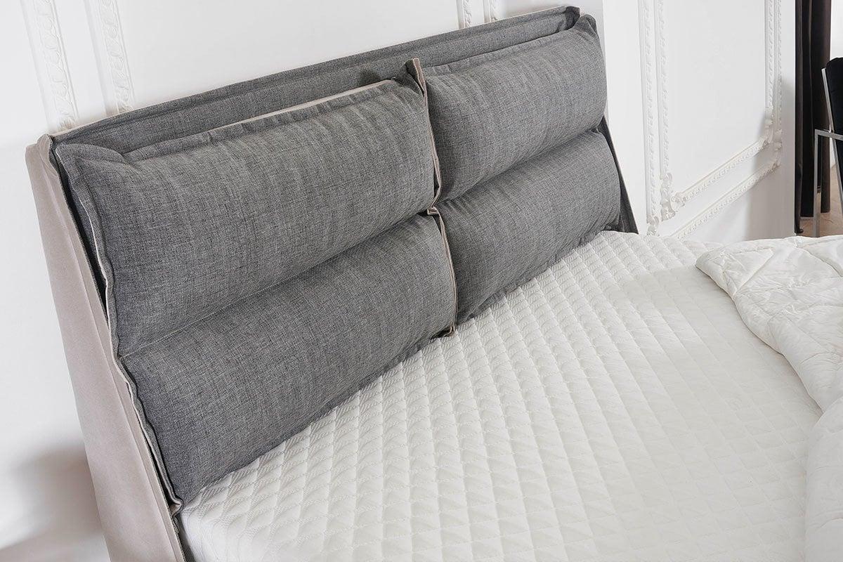 Visco Comfort Visco ve Kuş Tüyü Sünger Ortopedik Yıkanabilir Fermuarlı Kılıflı 4 Mevsim Yatak Seti