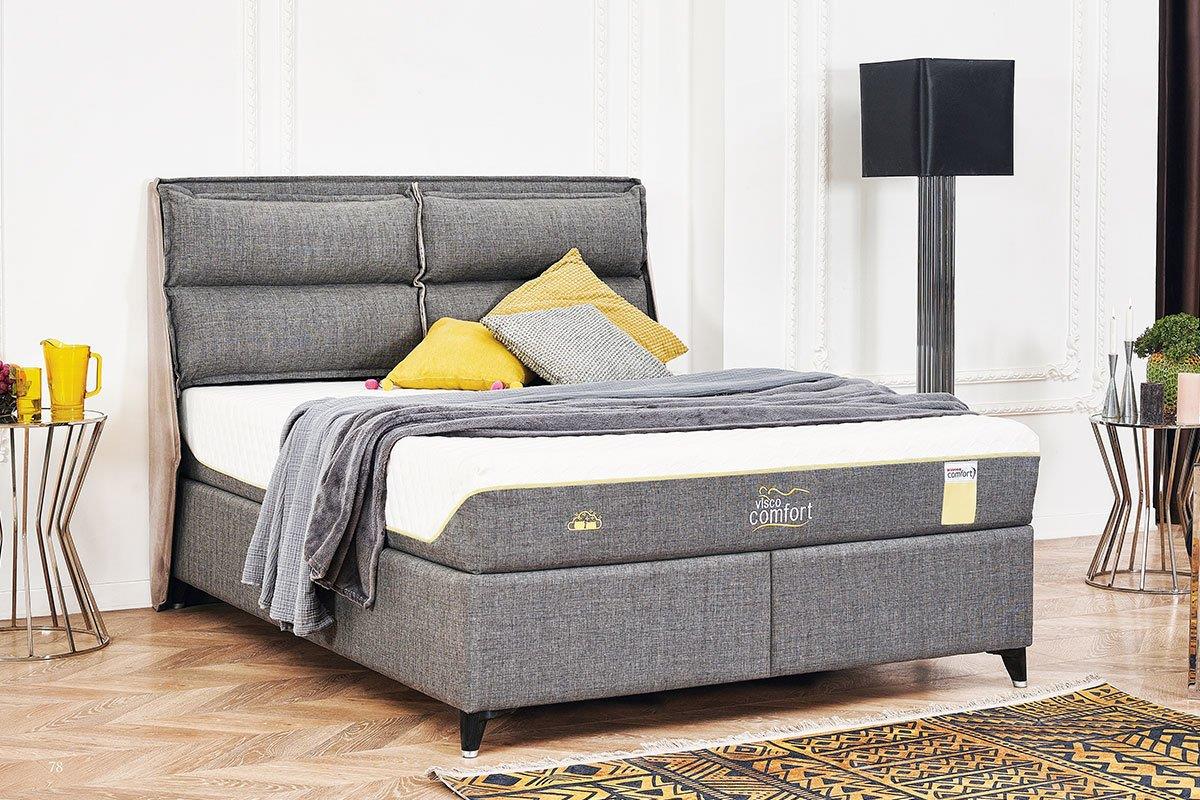 Visco Comfort Visco ve Kuş Tüyü Sünger Ortopedik Yıkanabilir Fermuarlı Kılıflı 4 Mevsim Yatak