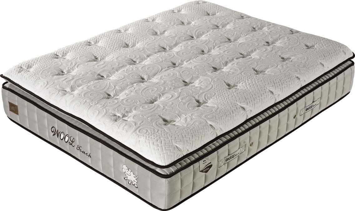 Wool Touch Pedli Koyun Yünü Torba ve Paket Yaylı Ortopedik Yatak