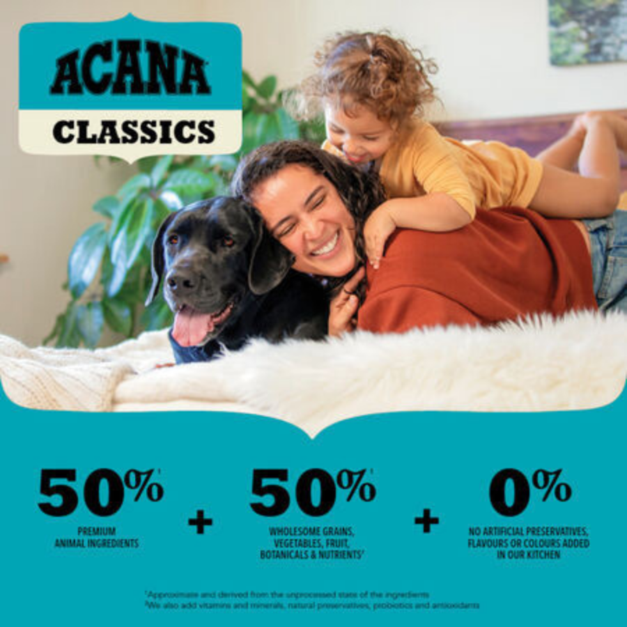 Acana CLASSICS WILS COAST Somon ve Ringa Balıklı Düşük Tahıllı Yetişkin Köpek Maması 14,5Kg
