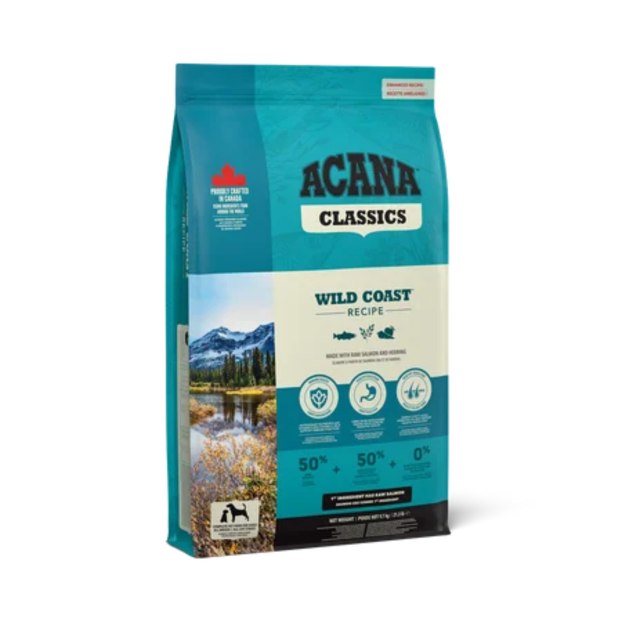 Acana CLASSICS WILS COAST Somon ve Ringa Balıklı Düşük Tahıllı Yetişkin Köpek Maması 14,5Kg
