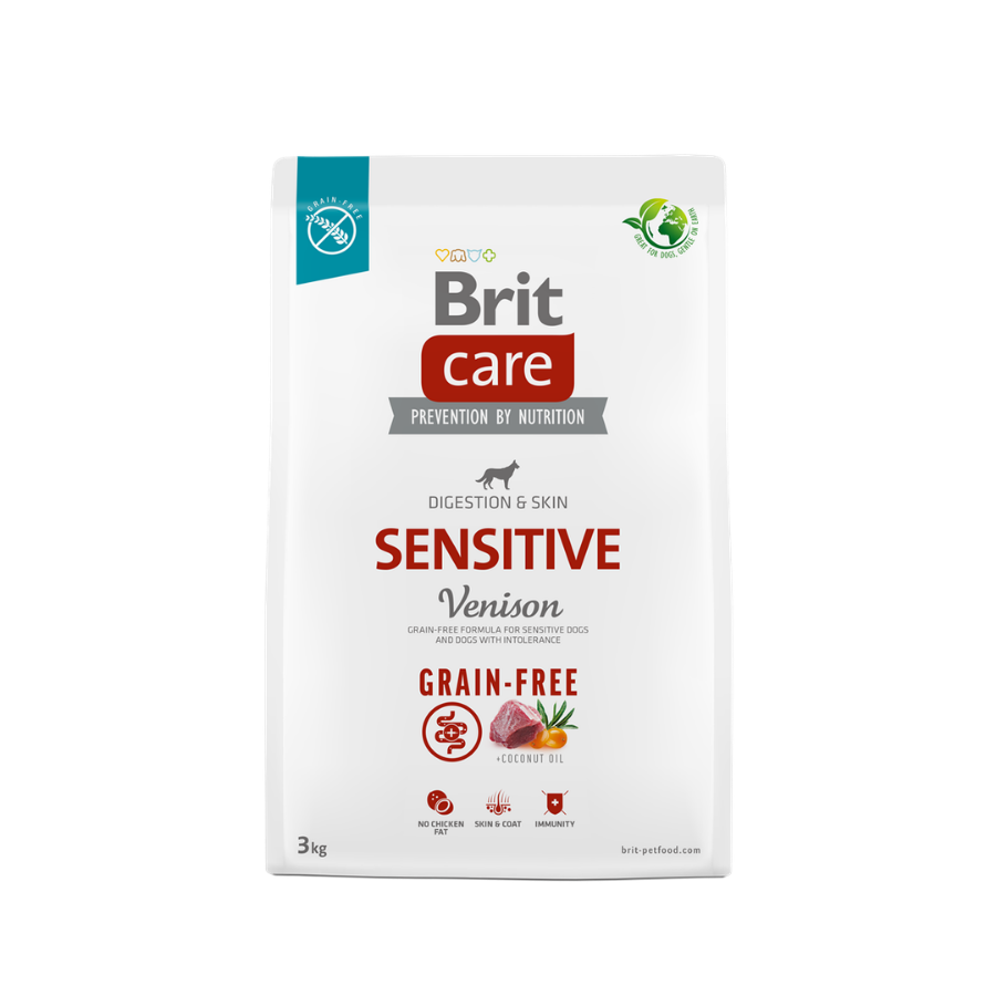 Brit Care Sensitive Digestion & Skin Geyikli Tahılsız Yetişkin Köpek Maması 3Kg