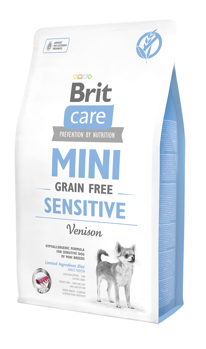 Brit Care Sensitive Hipoalerjenik Geyik Etli Tahılsız Küçük Irk Yetişkin Köpek Maması 2Kg