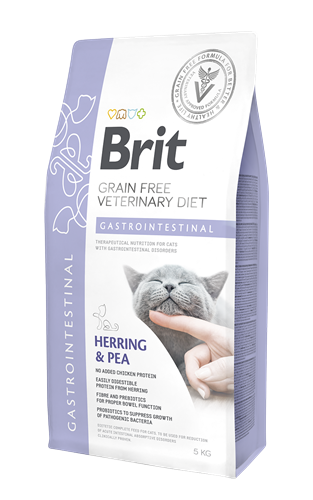 Brit Veterinary Diet Gastrointestinal Sindirim Sistemi Destekleyici Tahılsız Yetişkin Kedi Maması 5Kg