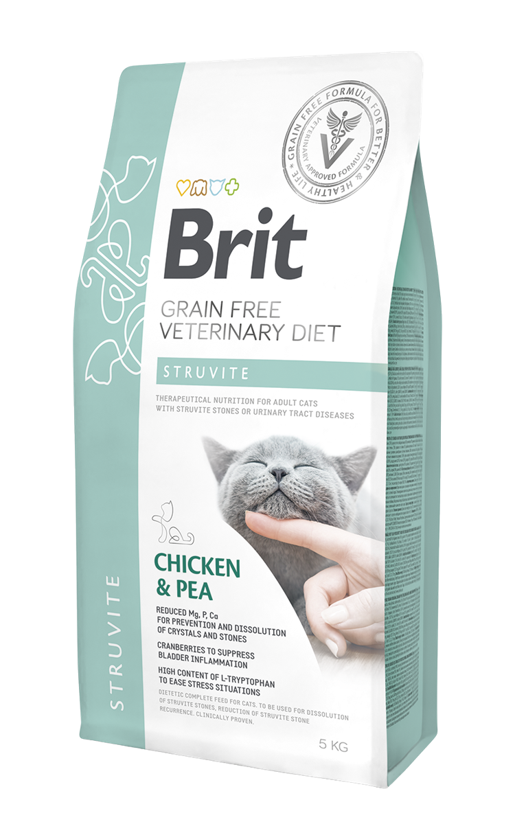 Brit Veterinary Diet Sutrivit İdrar Yolu Sağlığı Destekleyici Tahılsız Yetişkin Kedi Maması 5Kg