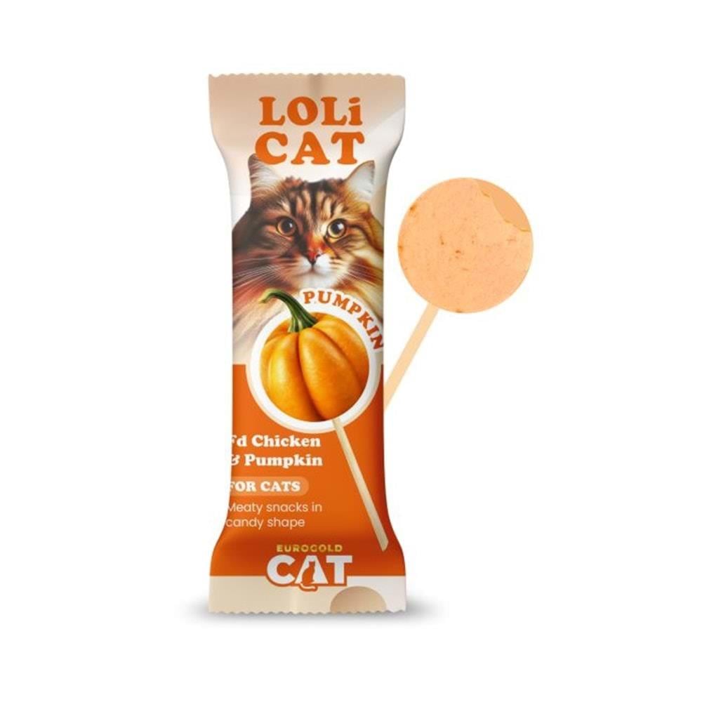 EuroGold LoliCat Tavuk ve Balkabaklı Kedi Ödül Maması 1,5gr 