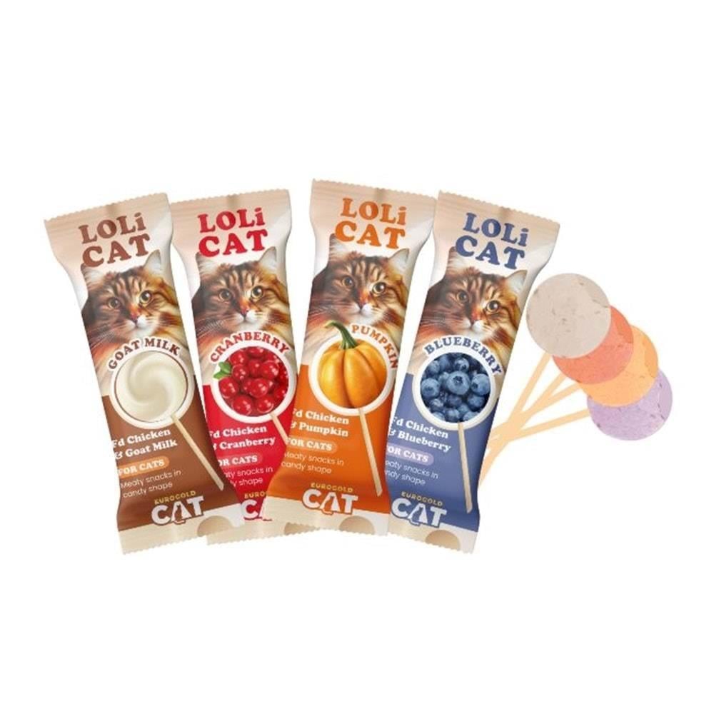EuroGold LoliCat Tavuk ve Balkabaklı Kedi Ödül Maması 1,5gr 