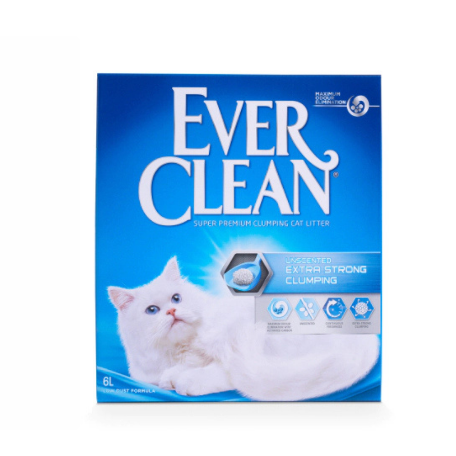 Ever Clean Extra Strong Clumping Unscented Ekstra Güçlü Topaklanan Kokusuz Kedi Kumu 6Lt