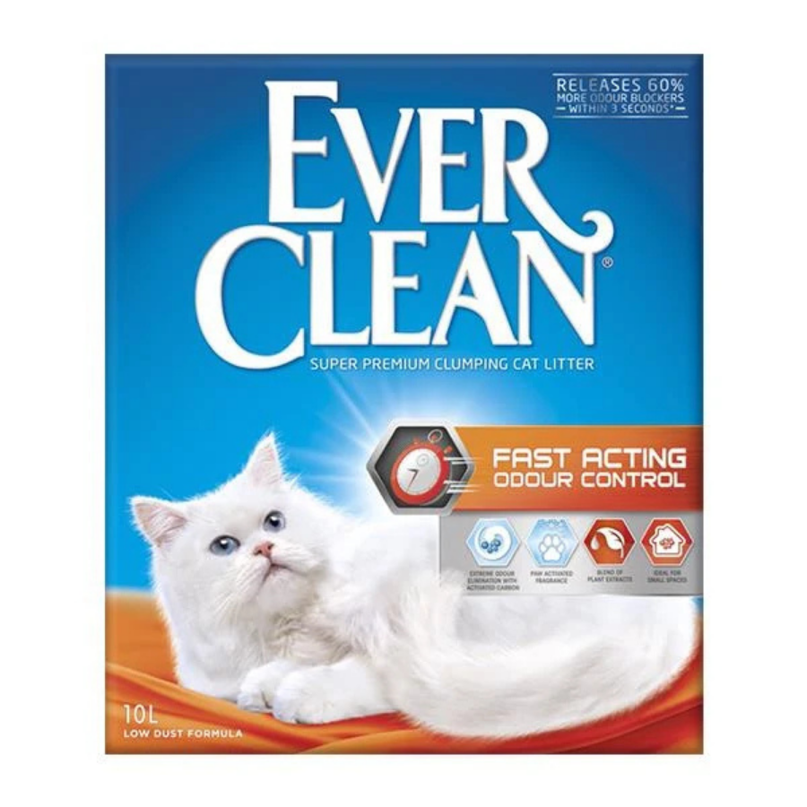 Ever Clean Fast Acting Odour Control Hızlı Koku Kontrolü Sağlayan Bitki Özlü Kedi Kumu 10Lt