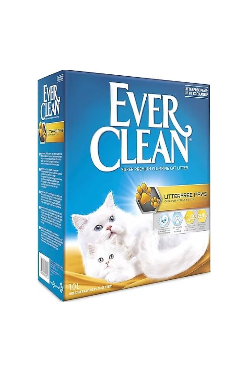 Ever Clean Litterfree Paws Patilere Yapışmayan Kokusuz Topaklanan Kedi Kumu 10 Lt