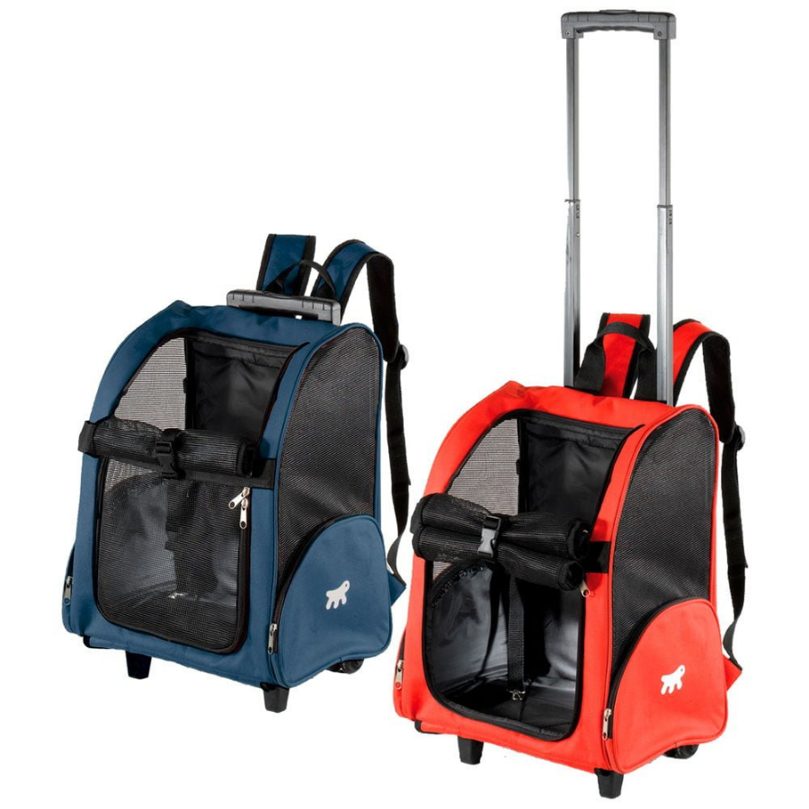 Ferplast TROLLEY Tekerlekli Çekçekli Sırt Taşıma Çantası - MixColor