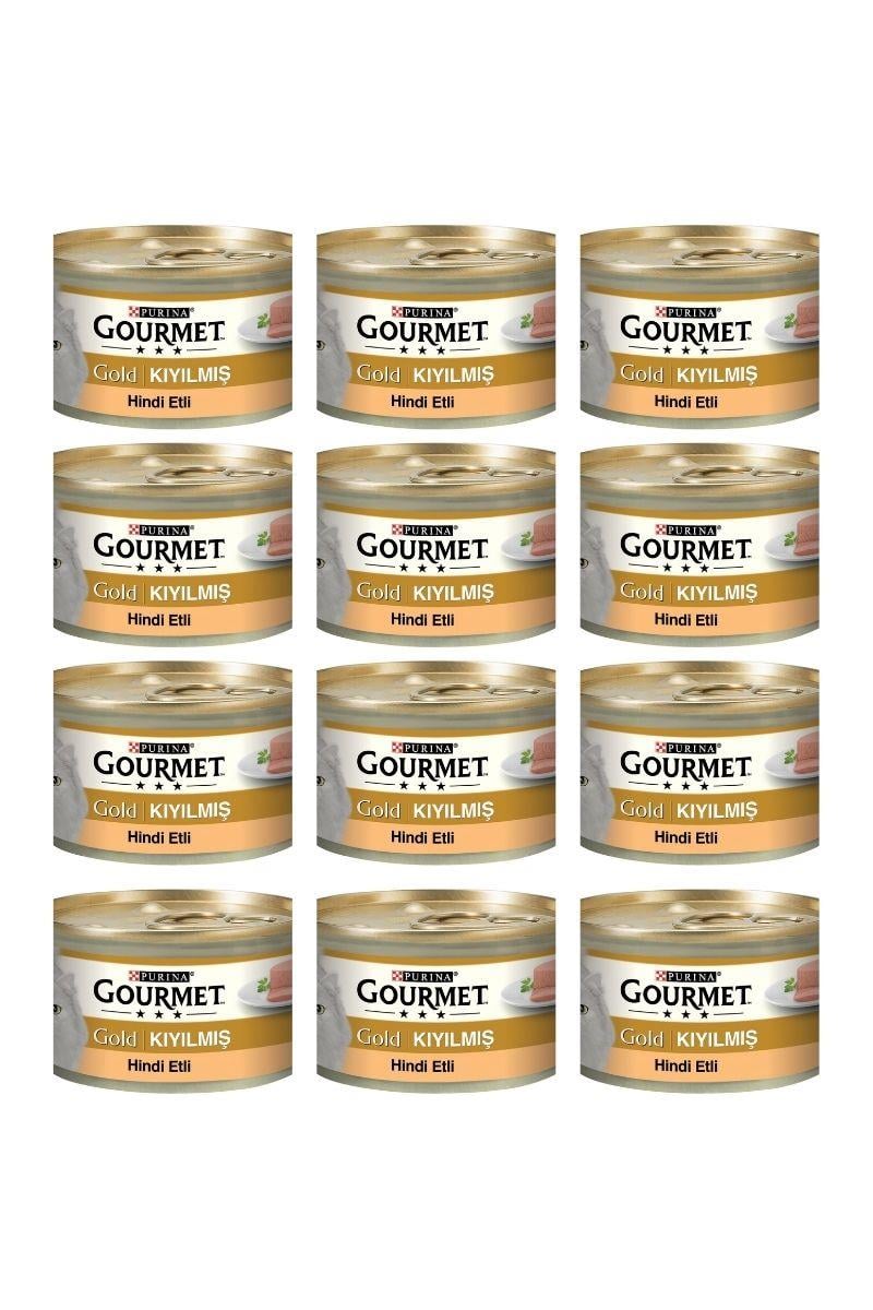 Gourmet Gold Kıyılmış Hindili Kedi Konservesi 85 Gr x 12 Adet