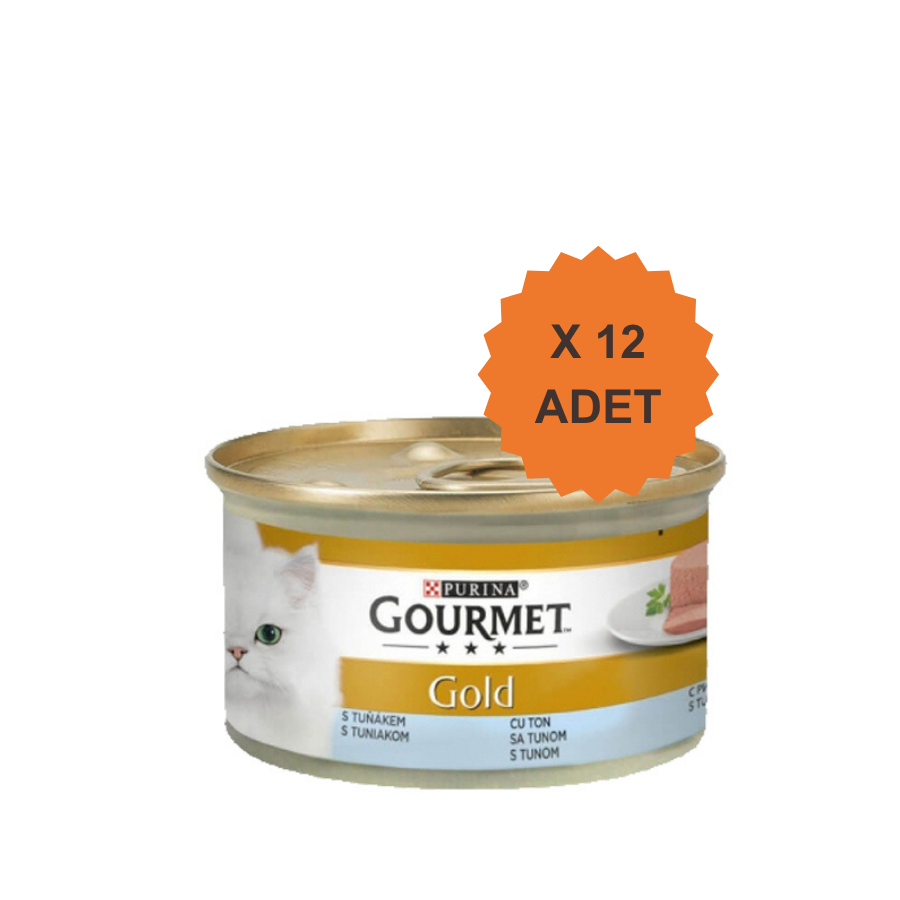 Gourmet Gold Kıyılmış Ton Balıklı Yetişkin Kedi Konservesi 85Gr X 12 Adet