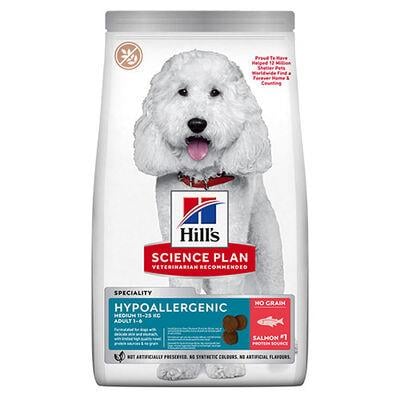 Hill's SCIENCE PLAN Hipoalerjenik Somonlu Orta Irk Tahılsız Yetişkin Köpek Maması 12Kg