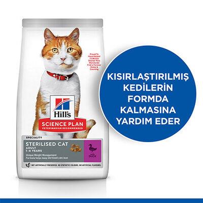 Hill's SCIENCE PLAN Ördekli Kısırlaştırılmış Yetişkin Kedi Maması 1,5 Kg
