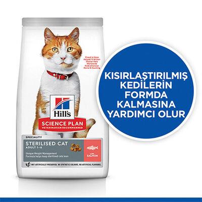 Hill's SCIENCE PLAN Sterilised Somonlu Kısırlaştırılmış Yetişkin Kedi Maması 8Kg+2Kg Hediye