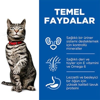 Hill's SCIENCE PLAN Üriner Sistemi Destekleyen Tavuklu Yetişkin Kedi Maması 1,5Kg
