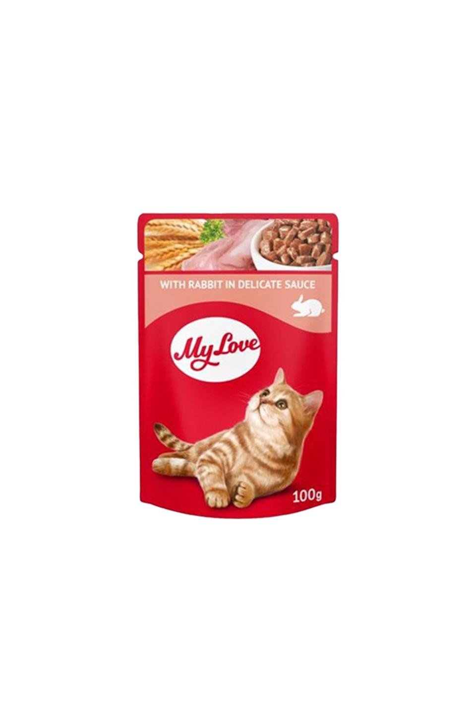 My Love Pounch Tavşan Etli Yetişkin Kedi Yaş Maması 100 Gr