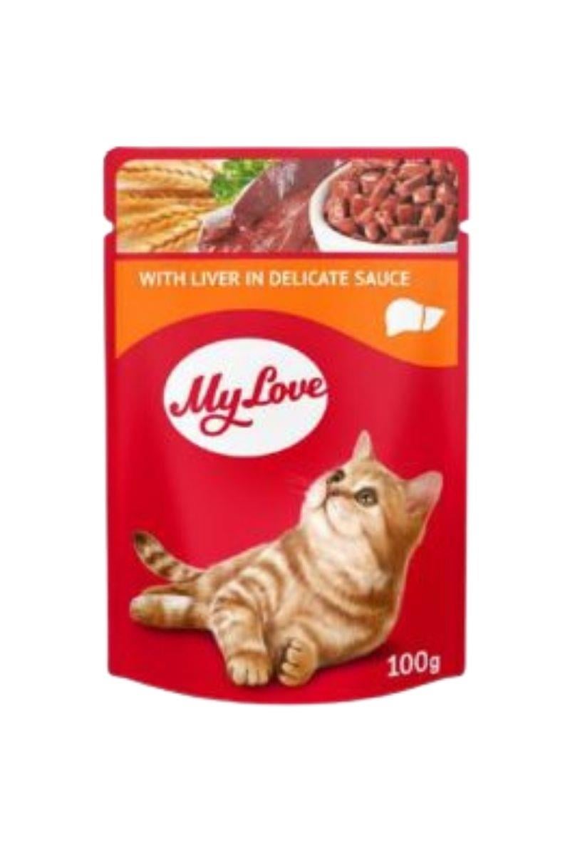 My Love Sos İçinde Ciğerli Pouch Kedi Maması 100 Gr