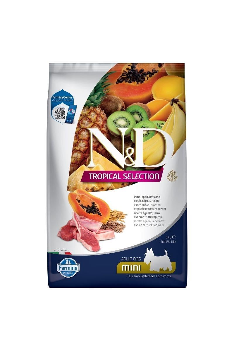N&D Tropikal Selection Kuzulu Küçük Irk Yetişkin Köpek Maması 5 Kg