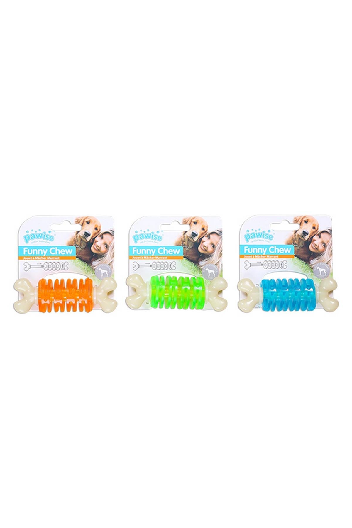 Pawise Funny Chew Halka Köpek Kemiği 10,5 cm mavi