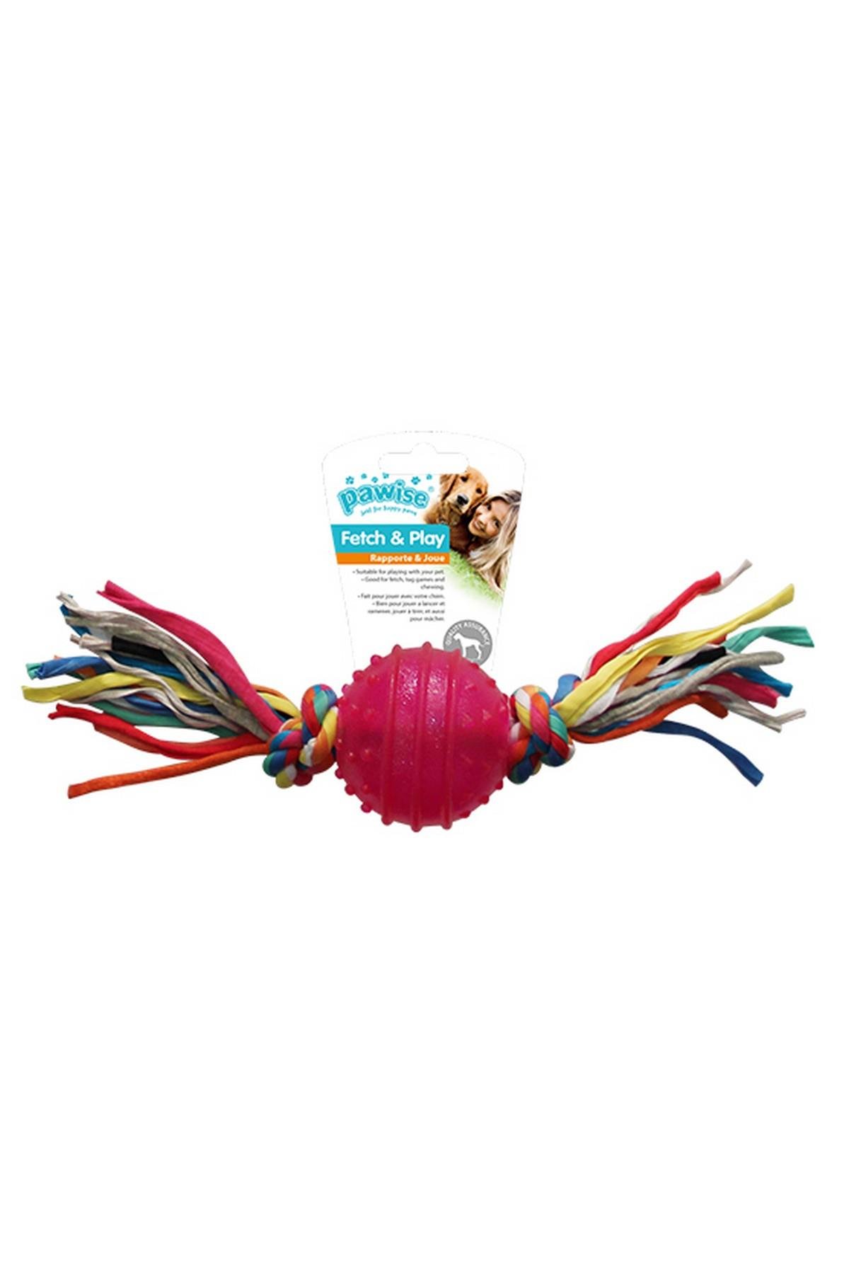 Pawise Toplu Diş İpi Köpek Oyuncağı 24 cm pembe