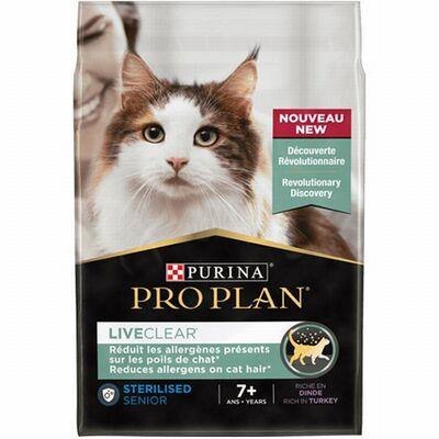 Pro Plan LiveClear 7+ Hindili Alerjen Azaltan Kısırlaştırılmış Yaşlı Kedi Maması 1,4 Kg