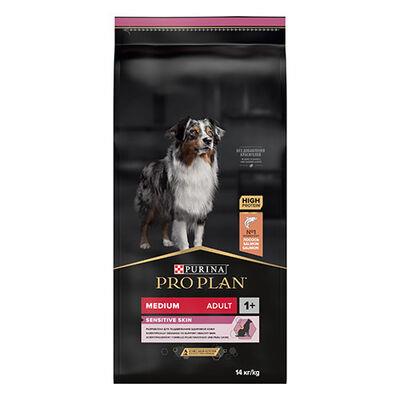 Pro Plan Medium Adult Sensitive Skin Somonlu Orta Irk Yetişkin Köpek Maması 14Kg