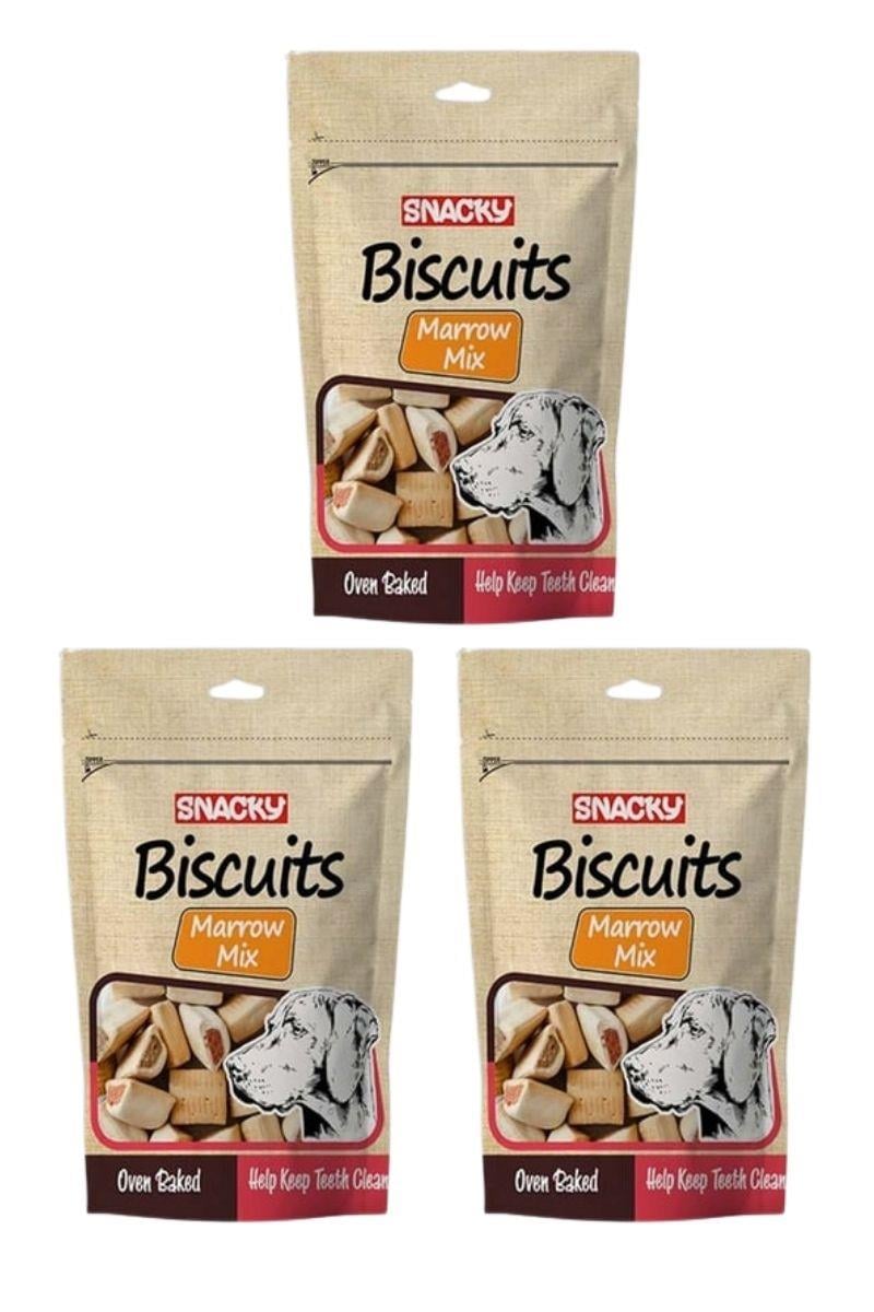 Snacky Marrow Bone Köpek Ödül Bisküvisi 200 Gr x 3 Adet