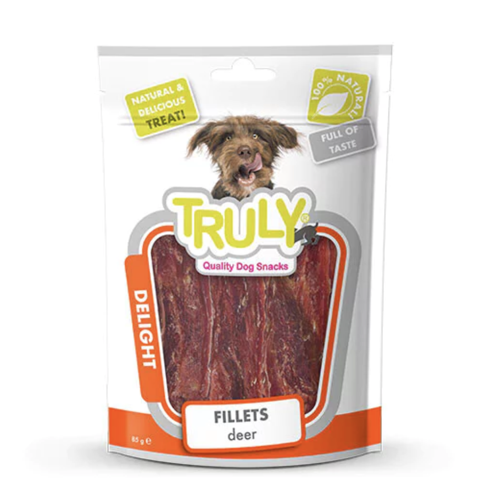 Truly Delight Geyikli ve Ördekli Yumuşak Köpek Ödül Maması 90 Gr