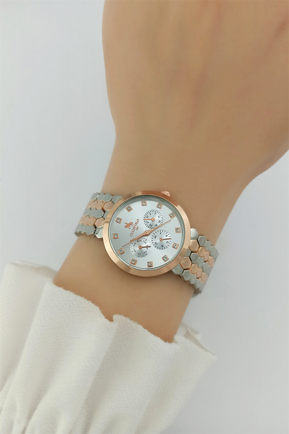 30 mm İçi Taşlı Petek Kordon Kadın Saat TrSaat10317