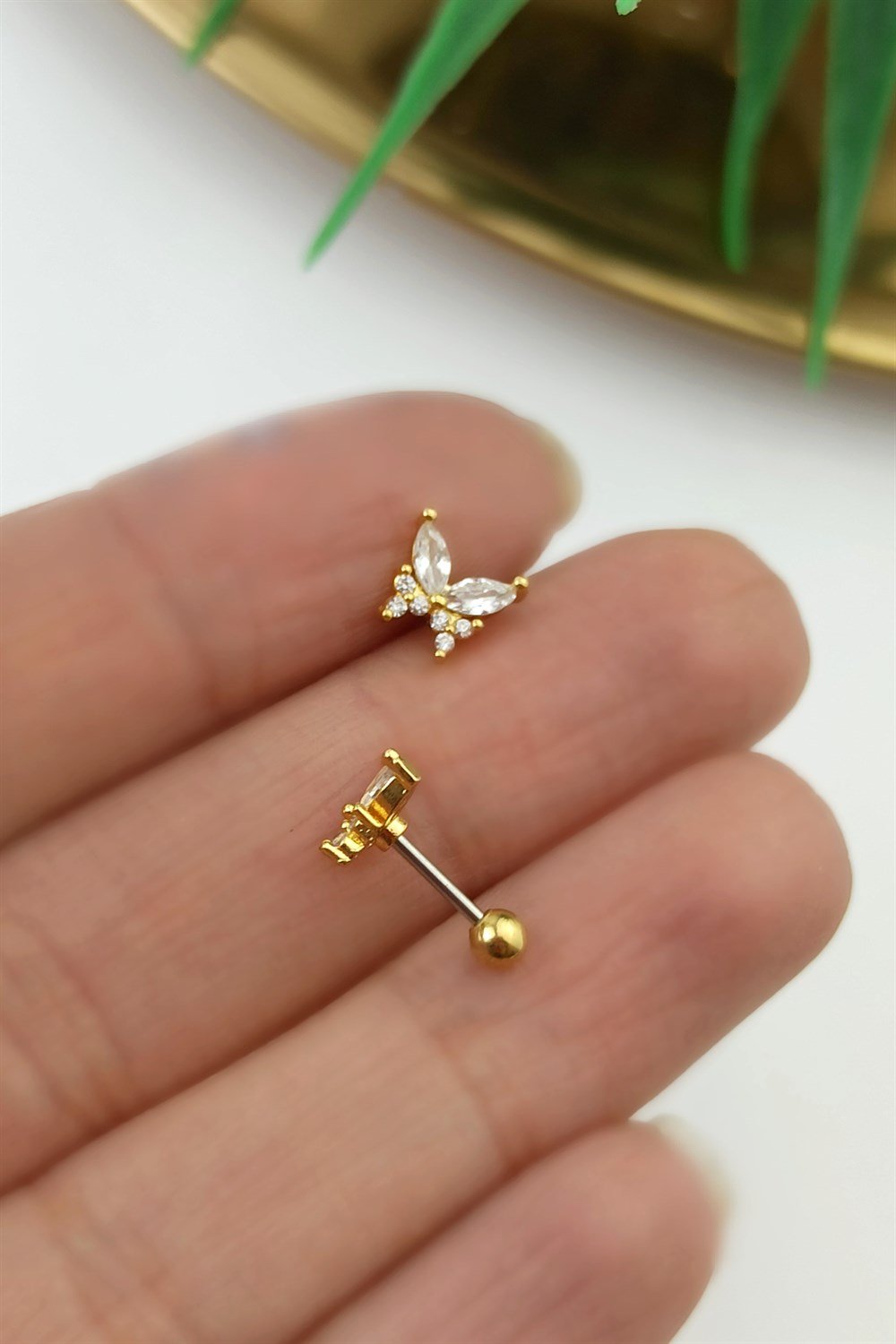 316 Cerrahi Çelik Kelebek Piercing TrPiercing0123