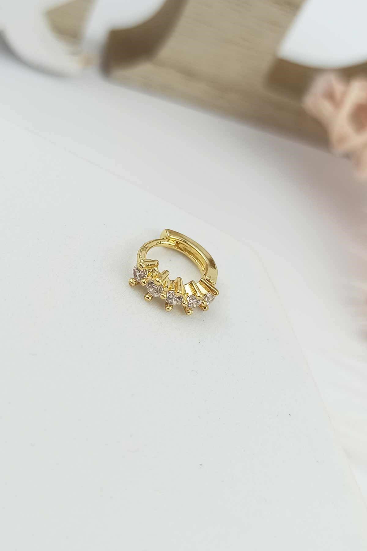 316 L Cerrahi Çelik Sıra Taşlı Halka Piercing TrPiercing070 Pier32003