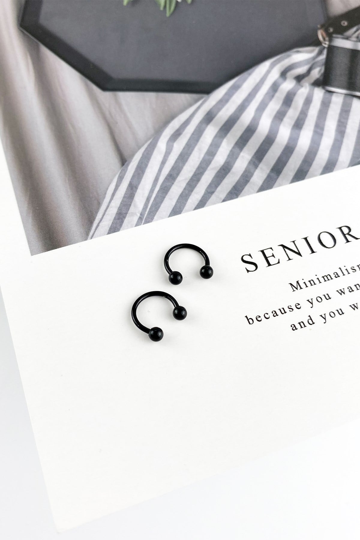 316l Cerrahi Çelik 2 li Küçük Septum Piercing P050*2