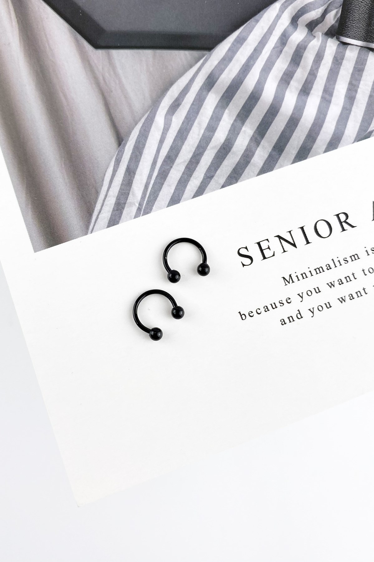 316l Cerrahi Çelik 2 li Küçük Septum Piercing P050*2
